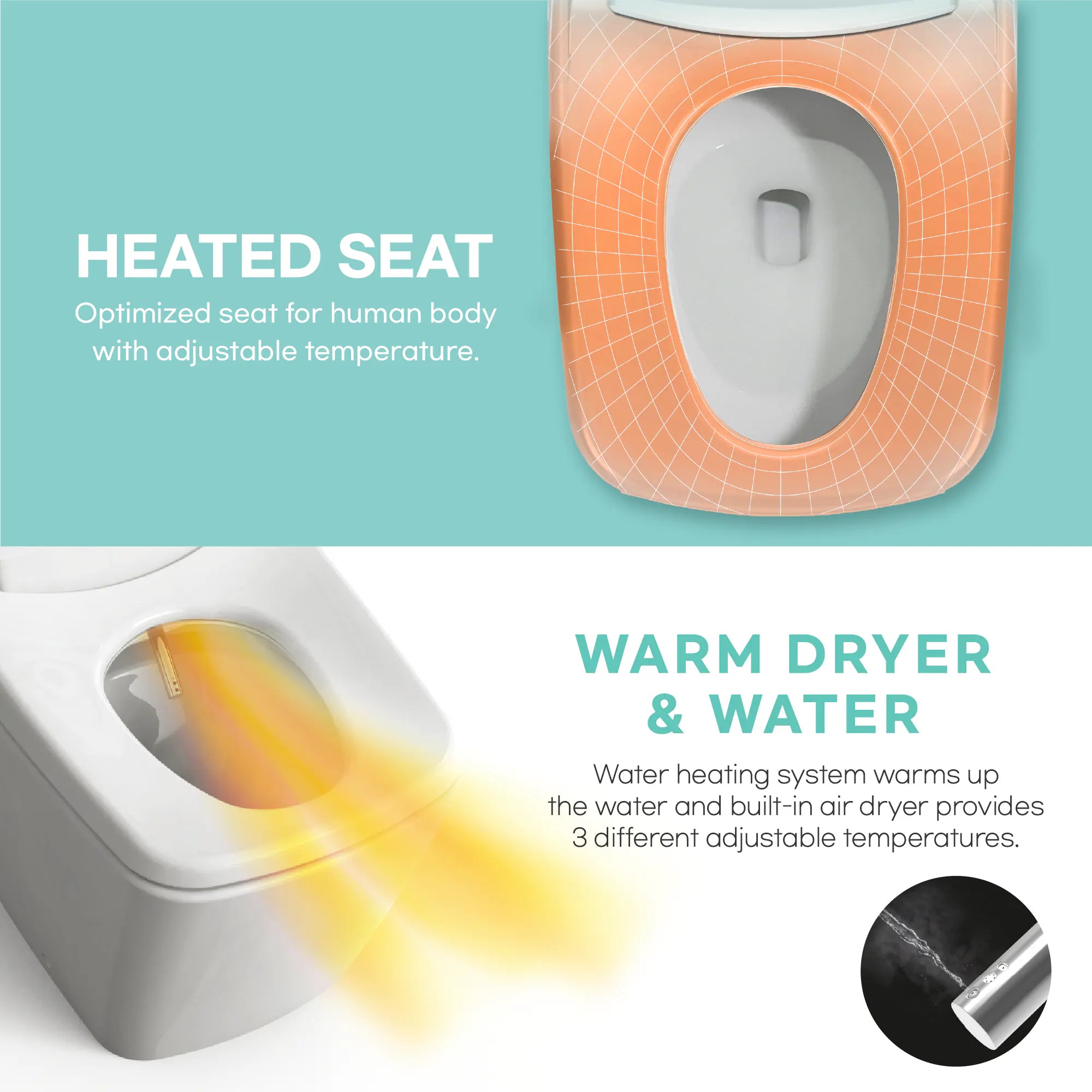 Smart Bidet Toilet TCB-9100WA (Auto)