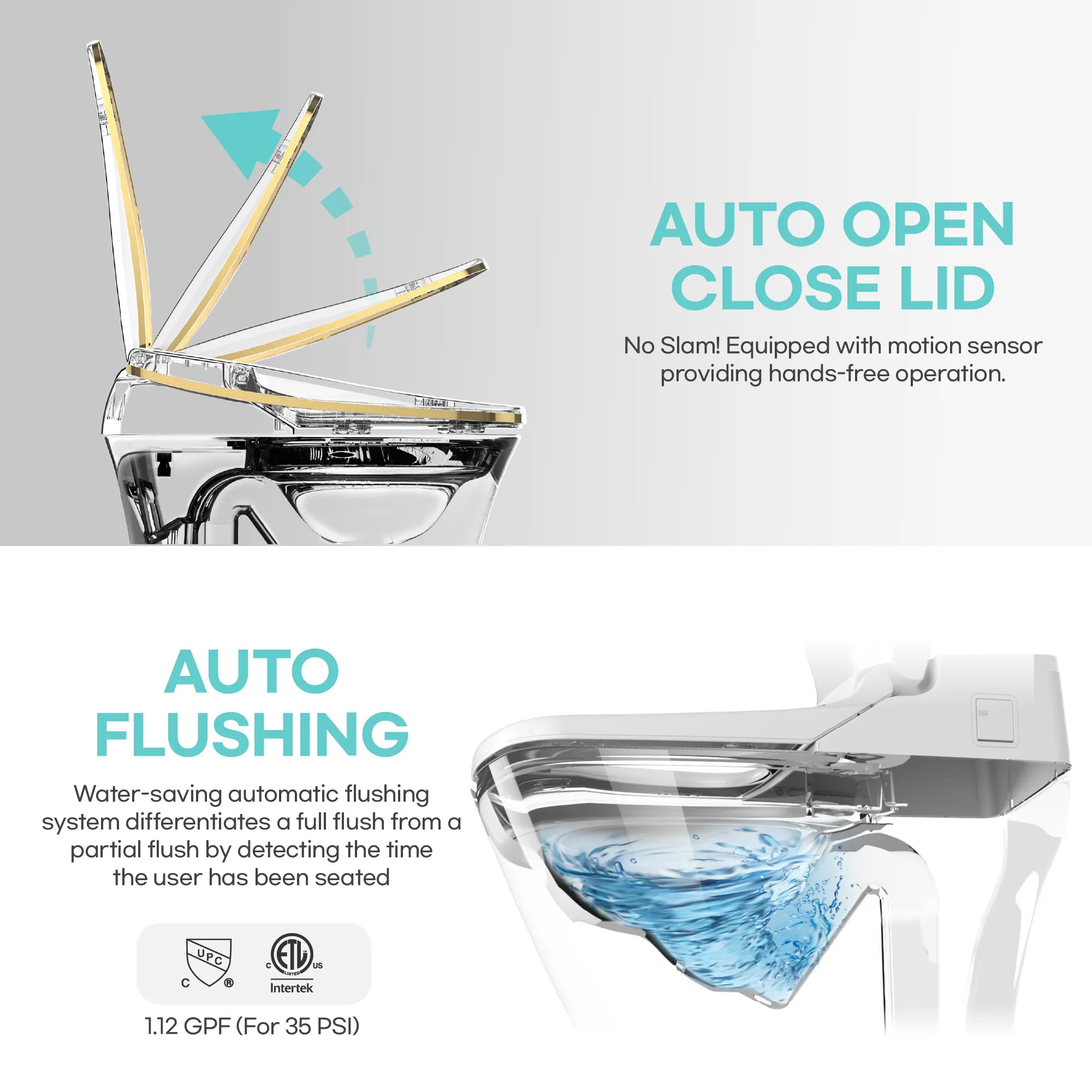 Smart Bidet Toilet TCB-9100GA (Auto)